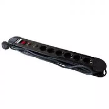 M-CAB ciabatta 6S PVC 3M BK PREM - PROTEZIONE DA SOVRATENSIONE E SOVRACCARICO (POW0026)