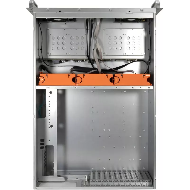 Inter-Tech IPC Storage 4U-4408-L case server rackmount 4U, 8x 3,5 inch hot-swap, senza alimentatore, nero