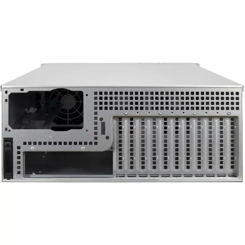Inter-Tech IPC Storage 4U-4408-L case server rackmount 4U, 8x 3,5 inch hot-swap, senza alimentatore, nero