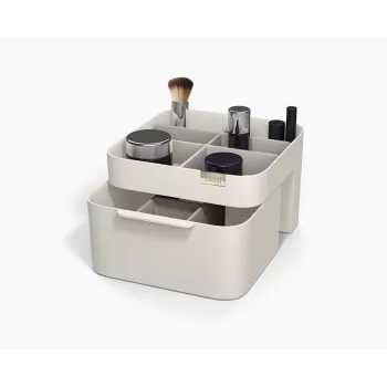 Joseph Joseph Viva organizer per cosmetici con cassetto - bianco/grigio