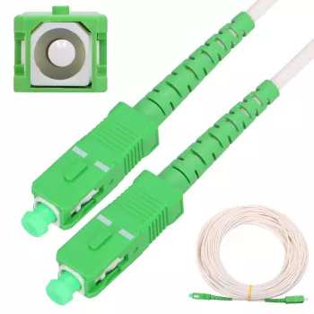 Extralink cavo patch SC/APC-SC/APC, LSOH, monomodale, simplex, G.657A2, 3 mm, 15 m, bianco