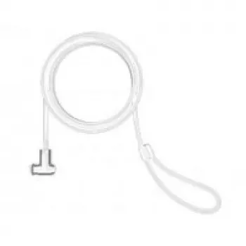 Compulocks Cavo di sicurezza universale con lucchetto - Lucchetto T-Bar con chiave - Bianco - 1,83 m