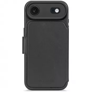 Decoded Portafoglio in pelle rimovibile compatibile MagSafe per iPhone 17 Air, nero