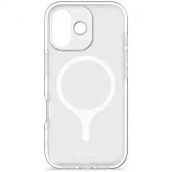 Decoded DropTec Copertura posteriore trasparente per iPhone 17 compatibile MagSafe (Frosted White)