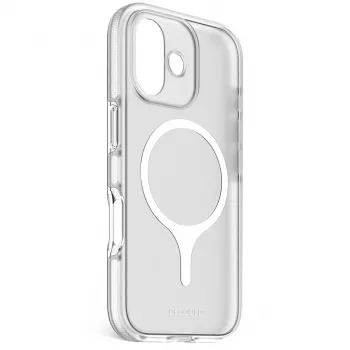 Decoded DropTec Copertura posteriore trasparente per iPhone 17 compatibile MagSafe (Frosted White)