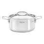 De Buyer Affinity casseruola con manico acciaio inox con coperchio 24 cm