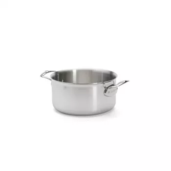 De Buyer Affinity casseruola con manico acciaio inox con coperchio 24 cm