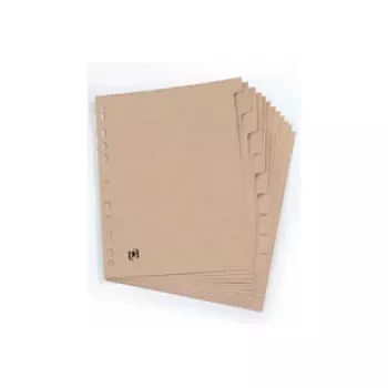 Oxford ELBA Touareg divisori A4 12 parti numerati cartoncino manila 160 g/m² foratura universale