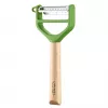 OPINEL T-Duo pelapatate a Y acciaio inox verde legno di faggio