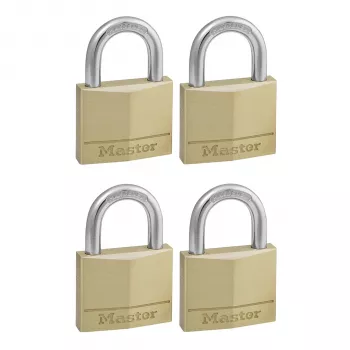Master Lock set lucchetti 4 pezzi 50mm con chiave unica 150EURQNOP