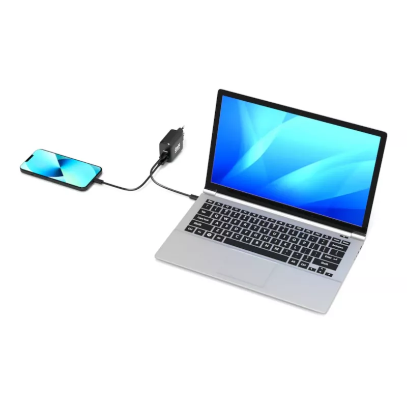 PORT Designs caricabatterie da parete USB-C PD 65W GaN spina EU nero