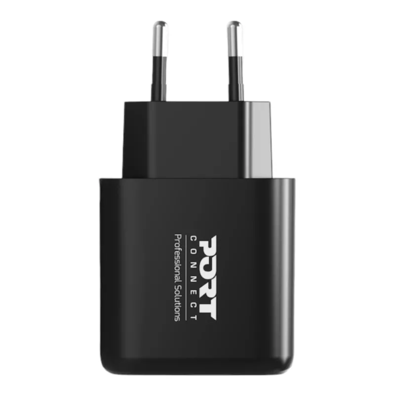 PORT Designs caricabatterie da parete USB-C PD 65W GaN spina EU nero