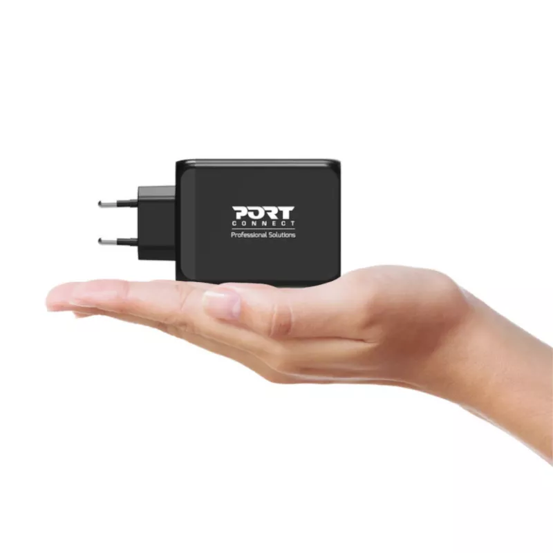 PORT Designs WALL caricabatterie GaN USB-C & USB-A 130W C PD