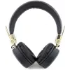 GUESS GUBH704GEMK cuffie over-ear Bluetooth, nero, logo in metallo 4G