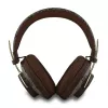 GUESS cuffie wireless Bluetooth logo in metallo 4G marrone GUBHS72P4FC4MW