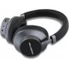 Karl Lagerfeld cuffie on-ear wireless Bluetooth Saffiano logo in metallo nero