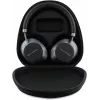 Karl Lagerfeld cuffie on-ear wireless Bluetooth Saffiano logo in metallo nero