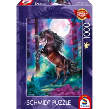 Schmidt Spiele Einhorn bei Vollmond puzzle 1000 pezzi