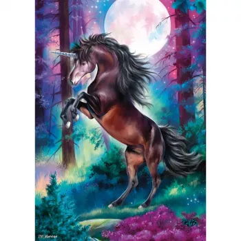 Schmidt Spiele Einhorn bei Vollmond puzzle 1000 pezzi