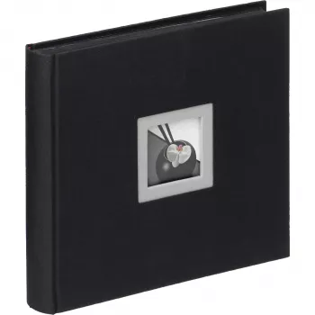 Walther Design FA-209-B album fotografico jumbo con rilegatura a libro nero 50 fogli 26x26 cm