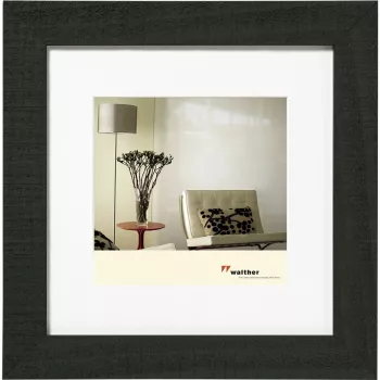 Walther Design Home Cornice portafoto 30x30 cm, Legno nero HO330B