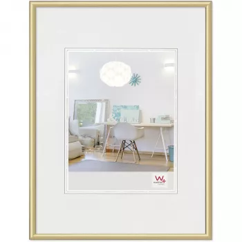 Walther Design KV824G cornice portafoto in plastica oro 10x15 cm da parete rettangolare