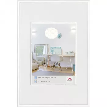 Walther Design New Lifestyle 20x30 cornice portafoto in plastica bianco 13x18 cm