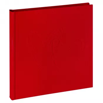Walther My Heart album fotografico rosso 20x20 cm 40 pagine bianche rilegatura in tela FA243R