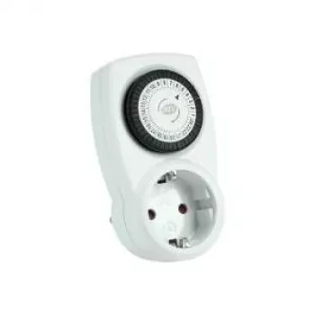 REV Ritter timer meccanico 24h con sicurezza bambini bianco 230V 50Hz