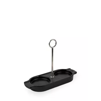 Peugeot Linea Ceramic Mill vassoio raccogligocce satin black 18 cm