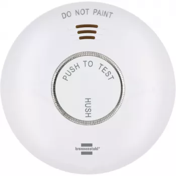 Brennenstuhl Connect WiFi RM A 3020 rilevatore di fumo smart con controllo tramite app, a batteria, 120 mm x 36 mm, bianco