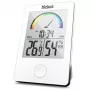 MEBUS 11130 Termoigrometro Bianco - Monitor digitale di temperatura e umidità con display LCD
