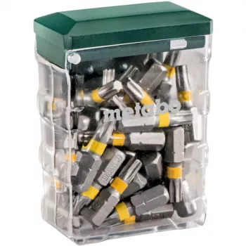 Metabo Bit-Box TX25 Security Torx set di punte, 25 pezzi (24 punte + 1 portapunte)