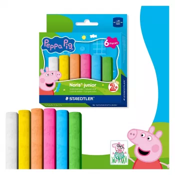 STAEDTLER Junior gessetti da strada Peppa Pig 6 pezzi confezione di cartone