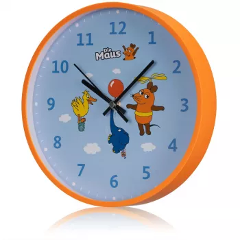 DieMaus orologio da parete per bambini topo, elefante e papera