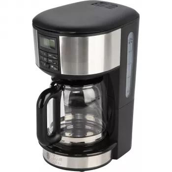 Russell Hobbs Buckingham 20680-56 Macchina per caffè filtro semiautomatica, 1,25 l, 1000 W, nero/argento