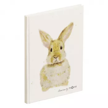 PAGNA Quaderno Hase A5 a punti beige copertina rigida 128 pagine