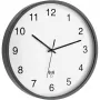TFA 60.3511.10 Orologio da parete radiocontrollato, rotondo, grigio/bianco, plastica/vetro, design classico