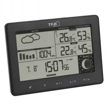 TFA Elements Stazione meteo wireless 35.1158.01 nero