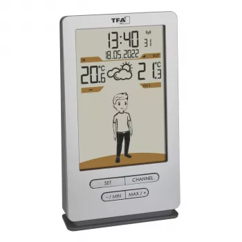 TFA WEATHER JACK 35.1166.54 Stazione meteo radiocontrollata con previsioni 12-24 ore