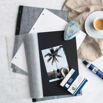 Goldbuch Cartoncino fotografico bianco DIN A4 con carta velina 20 fogli 83001