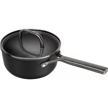 Casseruola con manico ZWILLING Milano con coperchio in vetro 18 cm, nero (1035051)