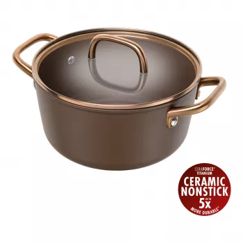 Pentola per minestra ZWILLING Milano con coperchio in vetro 24 cm, marrone