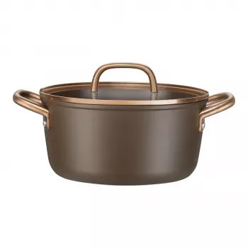 Pentola per minestra ZWILLING Milano con coperchio in vetro 24 cm, marrone