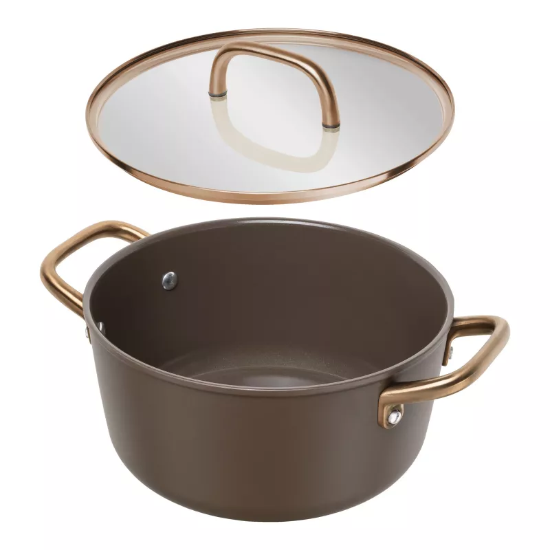 Pentola per minestra ZWILLING Milano con coperchio in vetro 24 cm, marrone