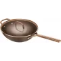 Wok ZWILLING Milano con coperchio in vetro 30 cm, marrone