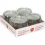 Barattolo con bordo tondo Tulpe WECK 0,5L set da 4