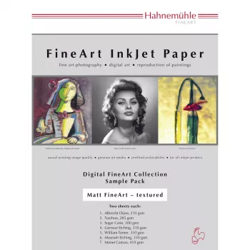 Hahnemühle Digital FineArt Trial Pack - cotone, alfa-cellulosa - opaco - A4 (210 x 297 mm)