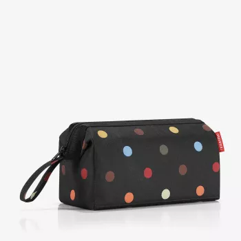 Borsa da toilette Reisenthel WC7009 Travel Cosmetic Dots - poliestere multicolore con zip, 3 tasche