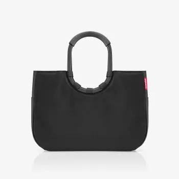 Borsa per la spesa Reisenthel Loopshopper L nero 25L manici in alluminio